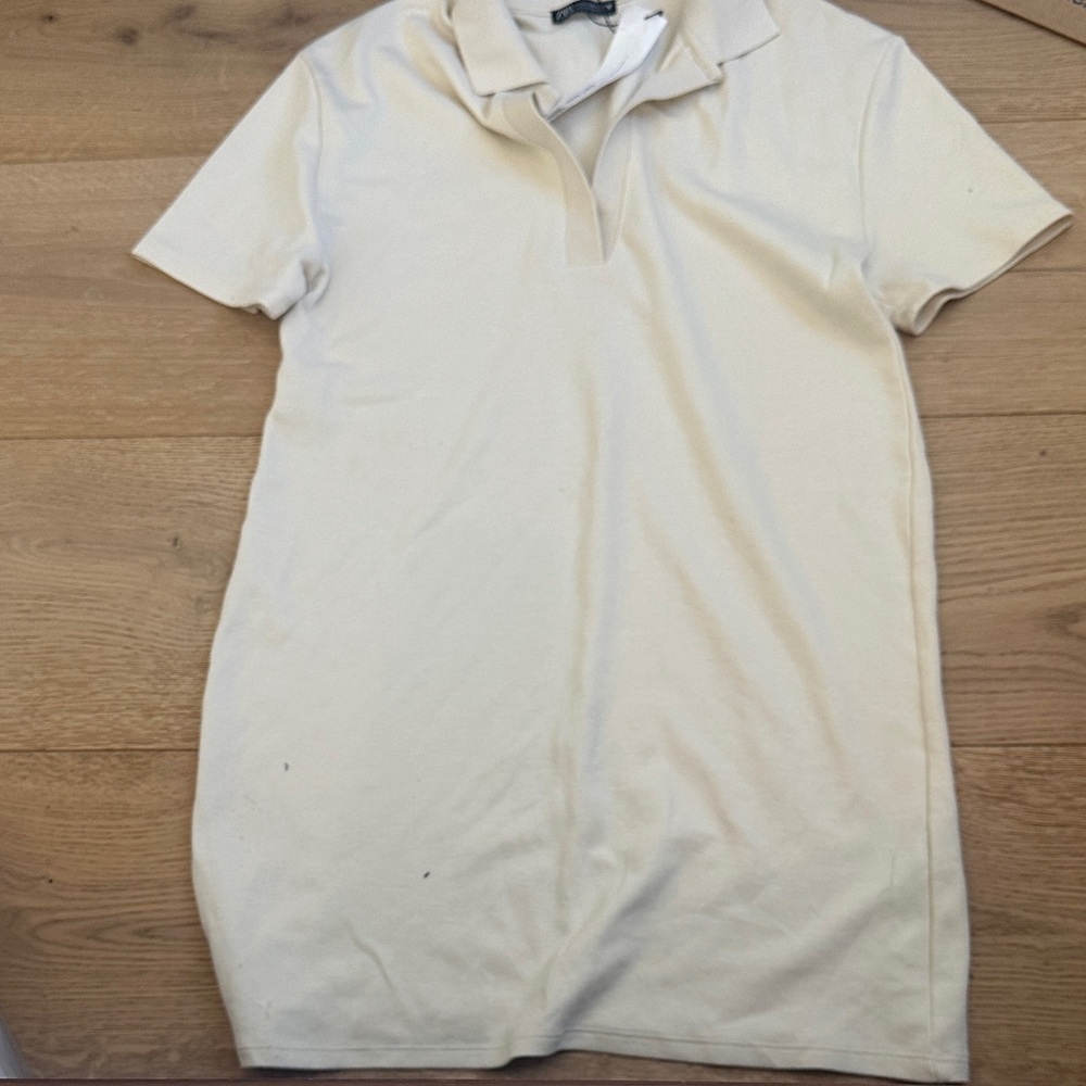 Zara ivory women’s dress mini M NWT